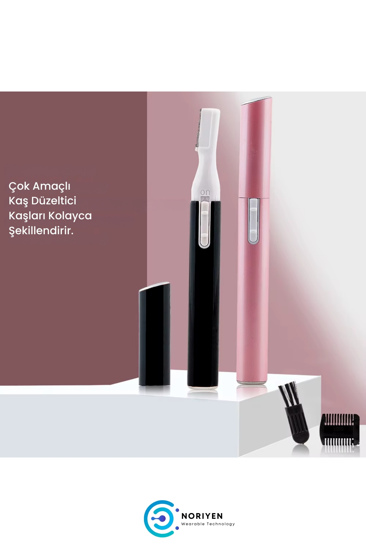 Premium Özel Seri Pilli Burun Kıl Alma Sakal Düzeltme Kaş Bıyık Kulak Burun Kılı Temizleme Makinesi
