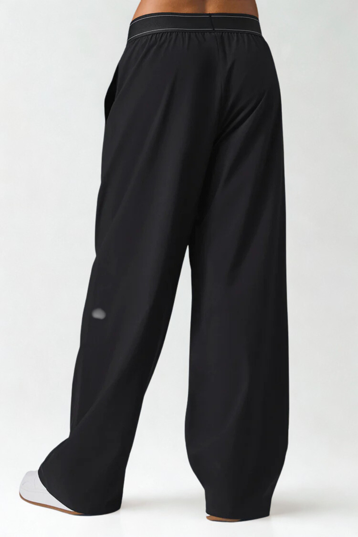 HepsitrentStore Basic Comfortable Fit Elastic Waist Daily Regular Trousers