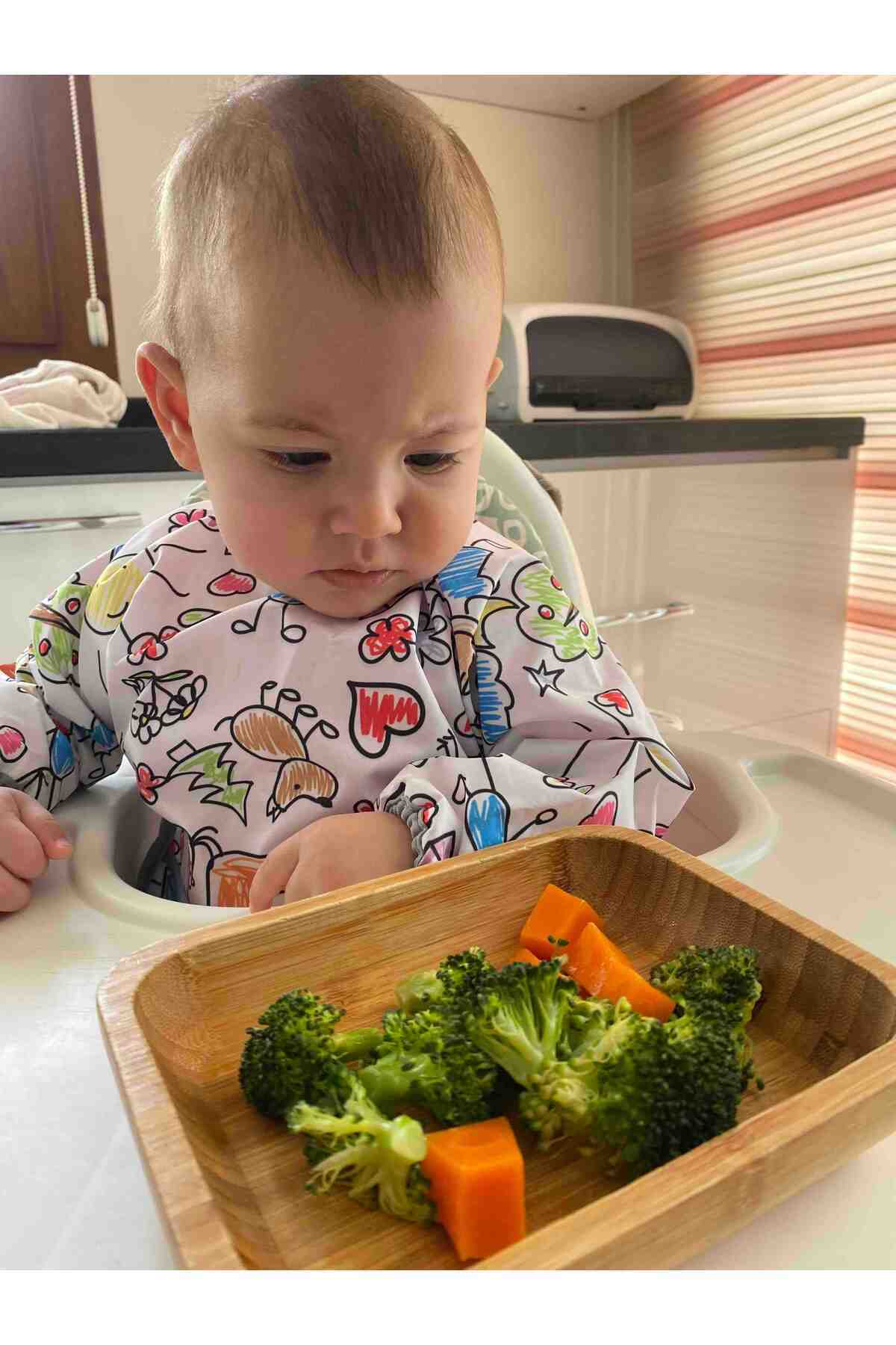 yorni 6-24ay, Family, Uzun Kollu, Sıvı Geçirmez, Cepli, Makinede Yıkanabilir, Bebek Mama Önlüğü fotoğrafı 2 (önizleme)