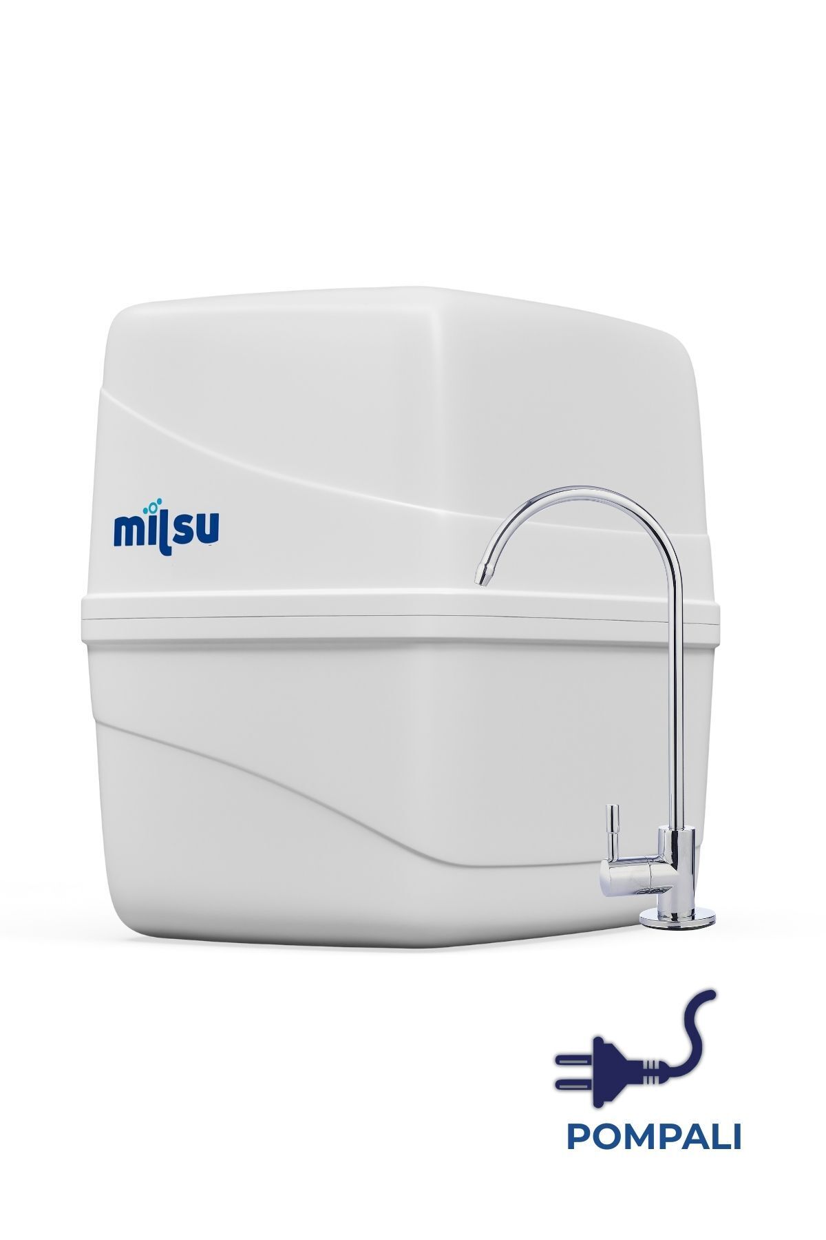 Mil Su Arıtma Cihazı Pompalı 14 Aşamalı Alkali Filtreli 8 Lt Çelik Tanklı (DP14-M-S)