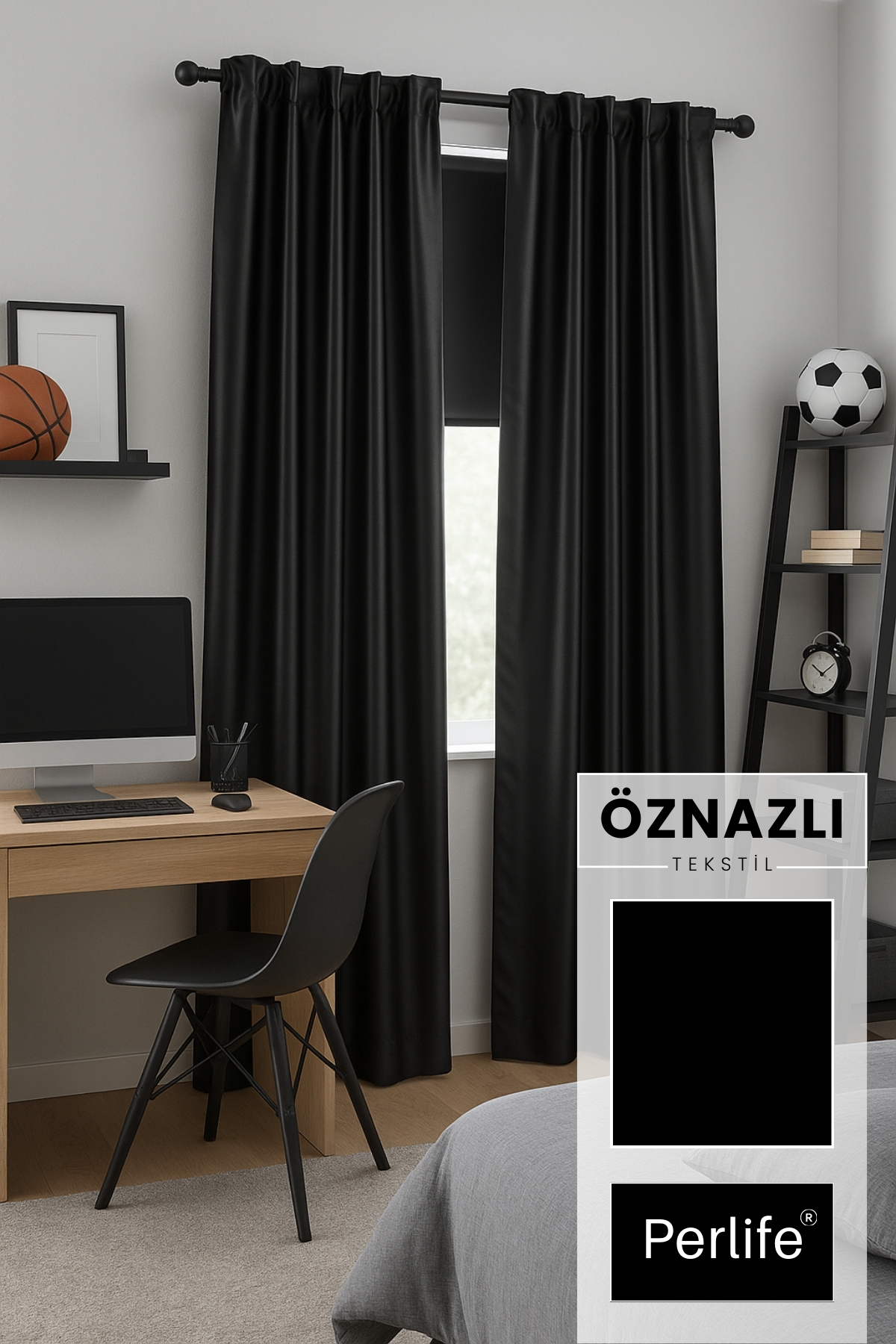 Blackout Blackout Curtain – Standard Series Without Piles | Write Your Full Size to the Seller | With Armband