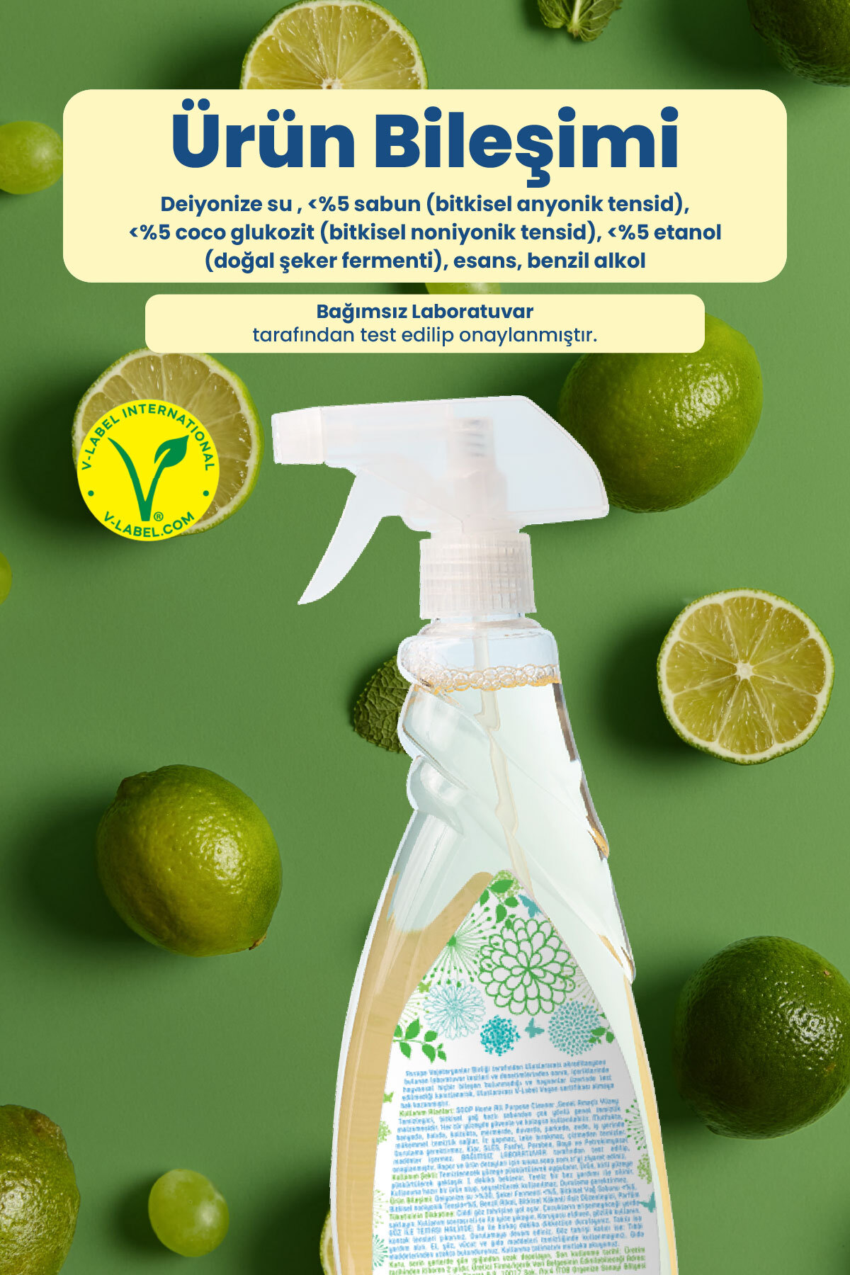 SOOP Home Genel Temizleyici Spreyi | Bitkisel Yağ Bazlı Sabun | 750 ml fotoğrafı 6 (önizleme)