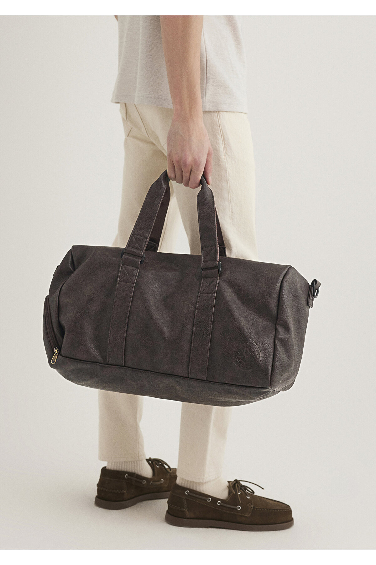 کیف اسپرت چرم مصنوعی قهوه ای 0911571-70246 Mavi