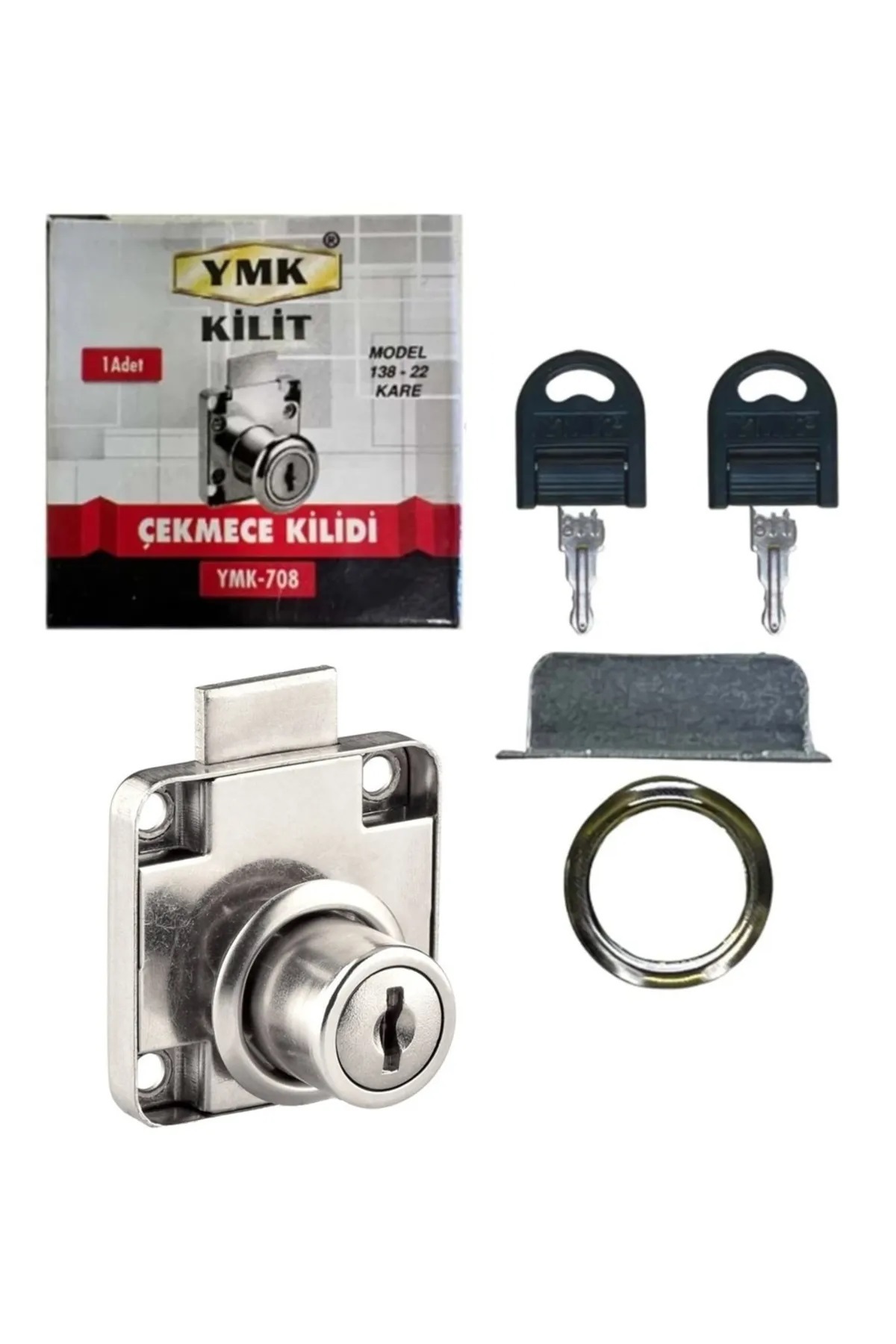 Genel Markalar TAYEM YMK KARE ÇEKMECE DOLAP KİLİDİ YMK-708