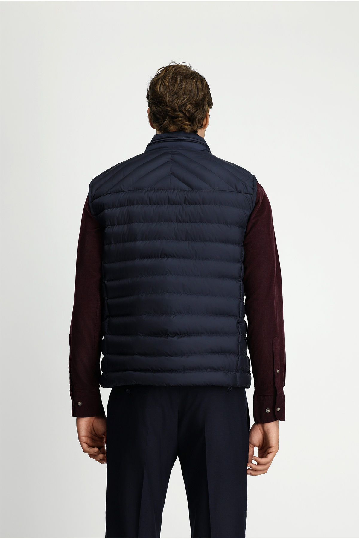 Kiğılı  Dik Yaka Fermuarlı Kapitone Spor Yelek - Görsel 5