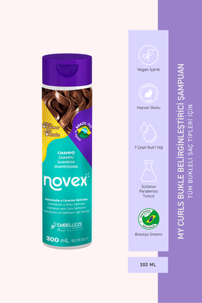 NOVEX My Curls - Bukle Belirginleştirici, 7 Çeşit Nutri Yağ Ve Kızılcık Içere...