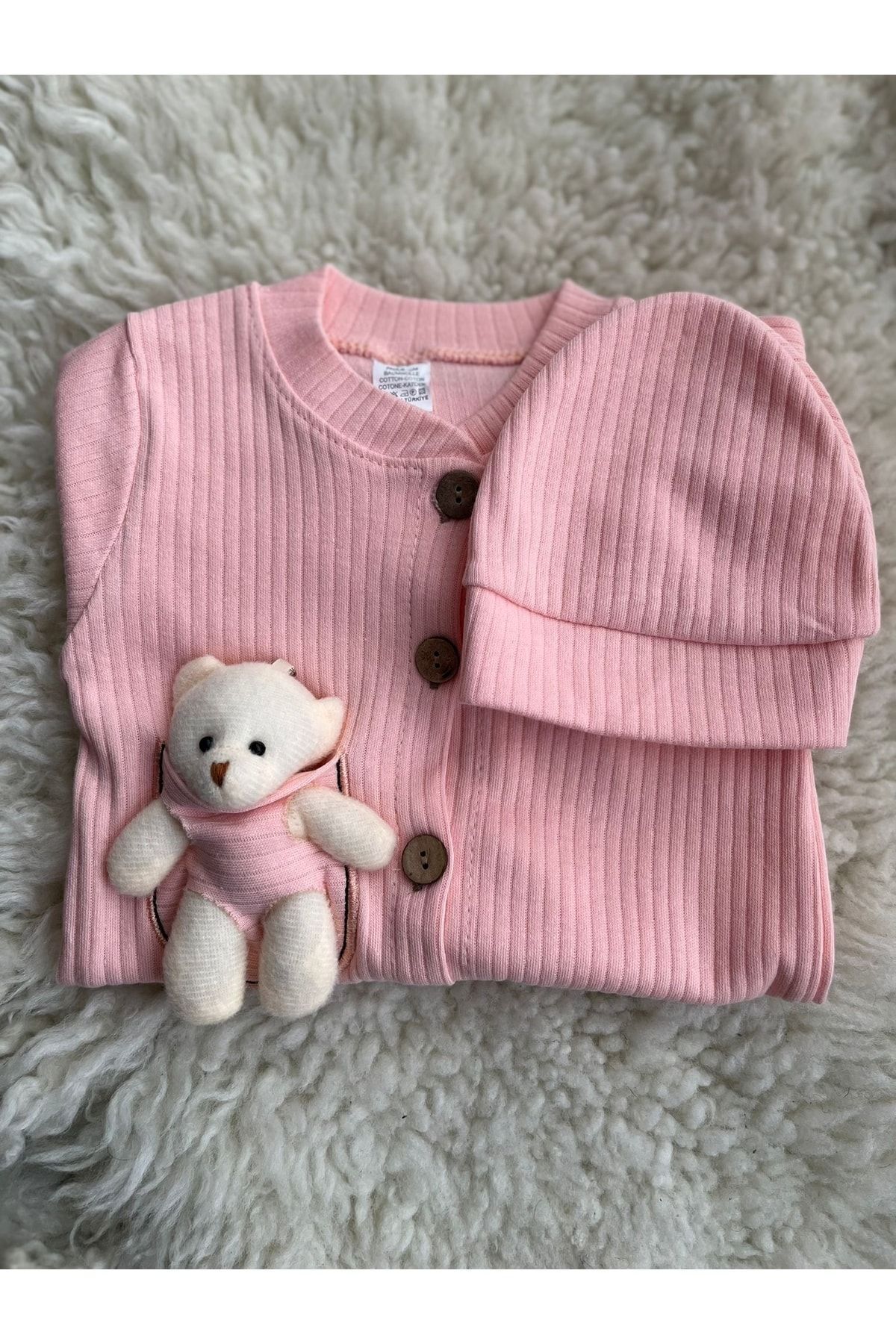 MBK GARDEN Peluş Ayıcıklı 2’li Bebek Tulum Ve Şapka Seti – Bayrama Özel Yumuşak Ve Şık fotoğrafı 5 (önizleme)