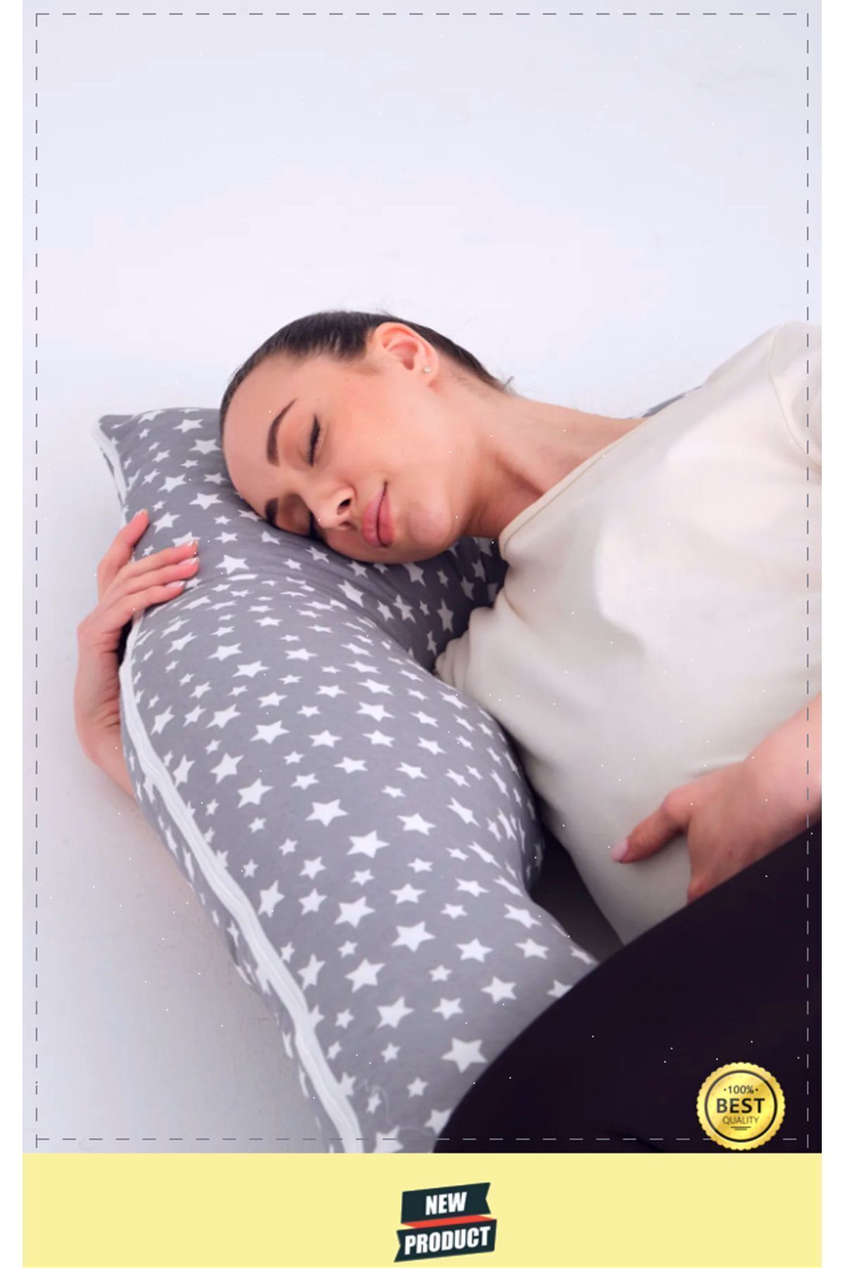 OMZ Hamile Yastığı Destekli Emzirme Minderi Bacak Arası Yastıgı fotoğrafı 5 (önizleme)