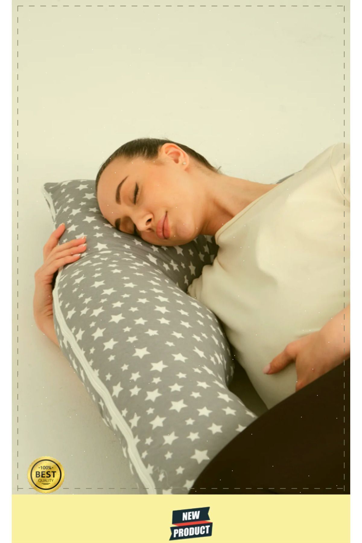 OMZ Destekli Hamile Yastığı Sırt, Kalça, Bacaklar ve Göbek Desteği Gebelik Minderi fotoğrafı 5 (önizleme)