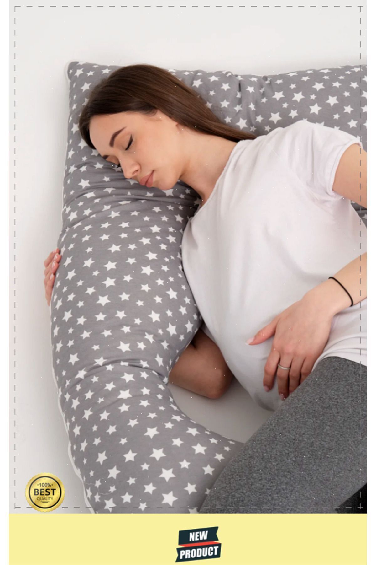 OMZ Hamile Yastığı Destekli Emzirme Minderi Bacak Arası Yastıgı fotoğrafı 4 (önizleme)