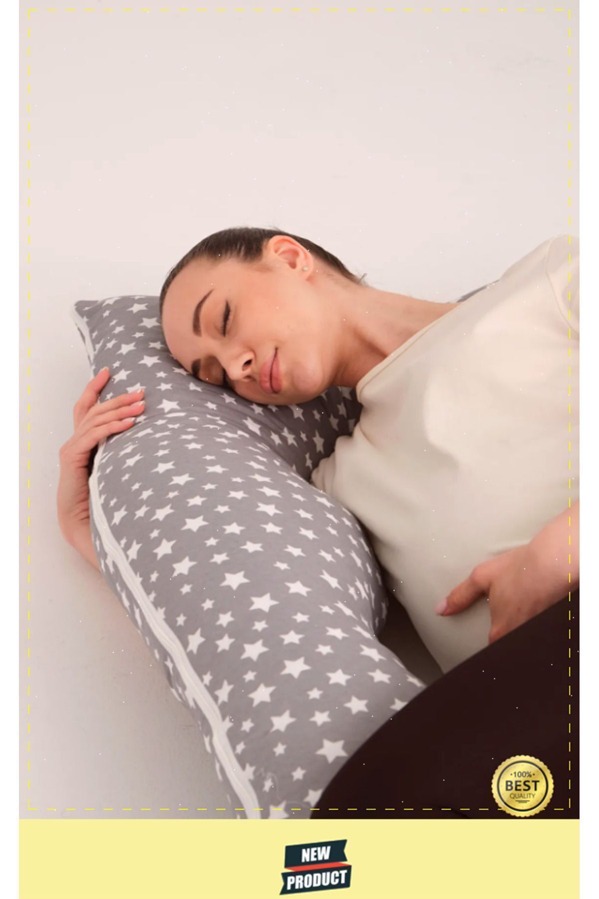 OMZ Destekli Gebelik Uyku Minderi Hamile Yastığı fotoğrafı 5 (önizleme)