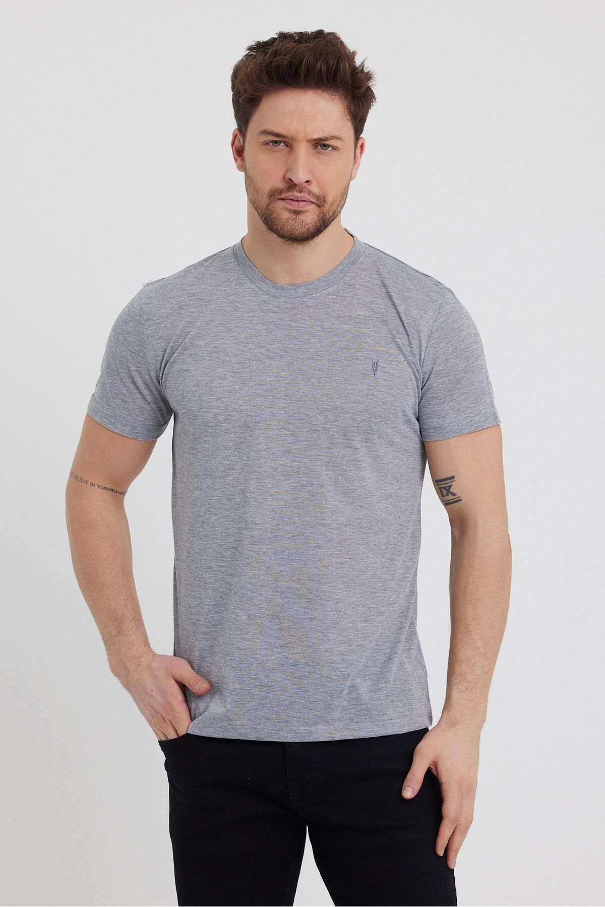 COMBİNE MİCHAİL  Standart Kalıp Basic 5-li Paket T-shirt 1000 - Görsel 6