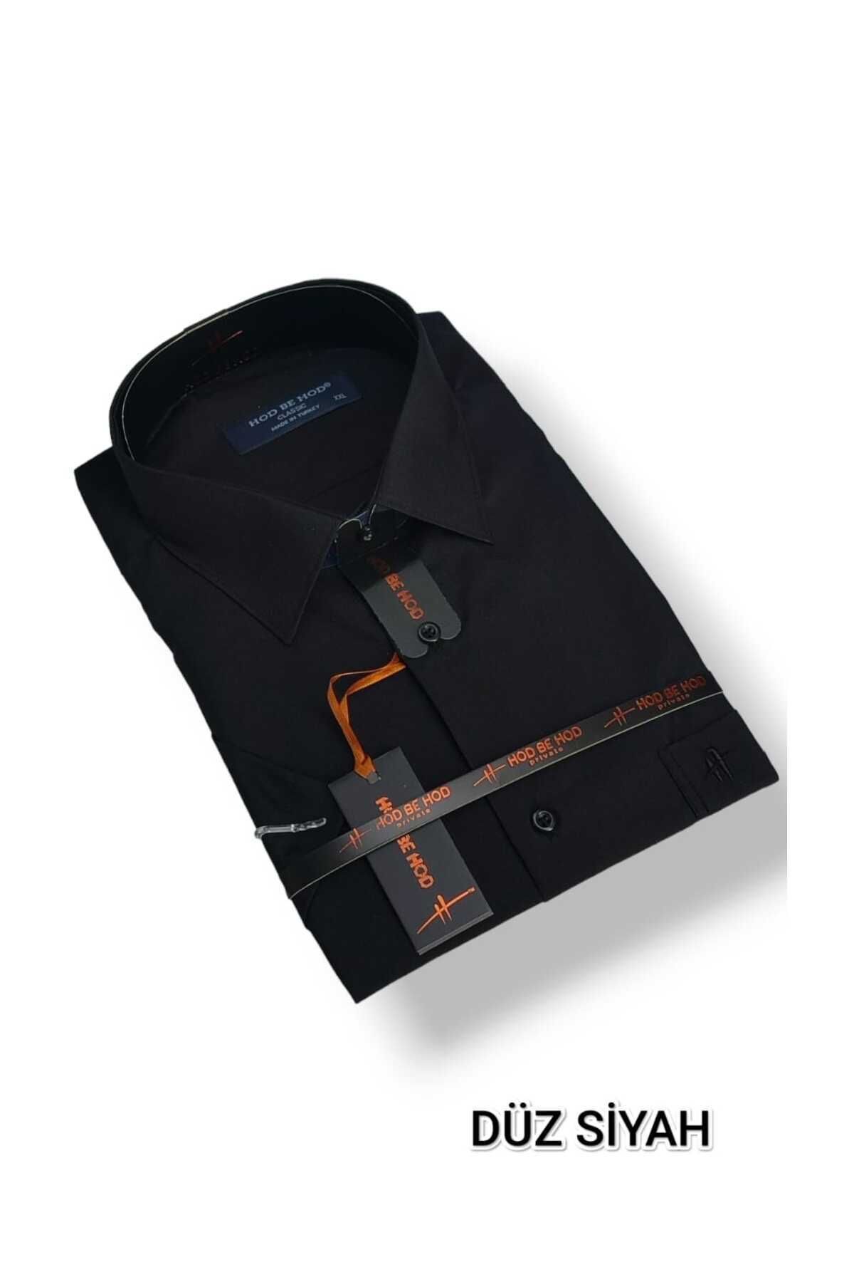hodbehod ORİJİNAL DÜZ DACRON BÜYÜK BEDEN BATTAL KISA KOL CEPLİ BABA GÖMLEK 2XL,3XL,4XL (ÜST KALİTE ÜRÜN) görsel 2