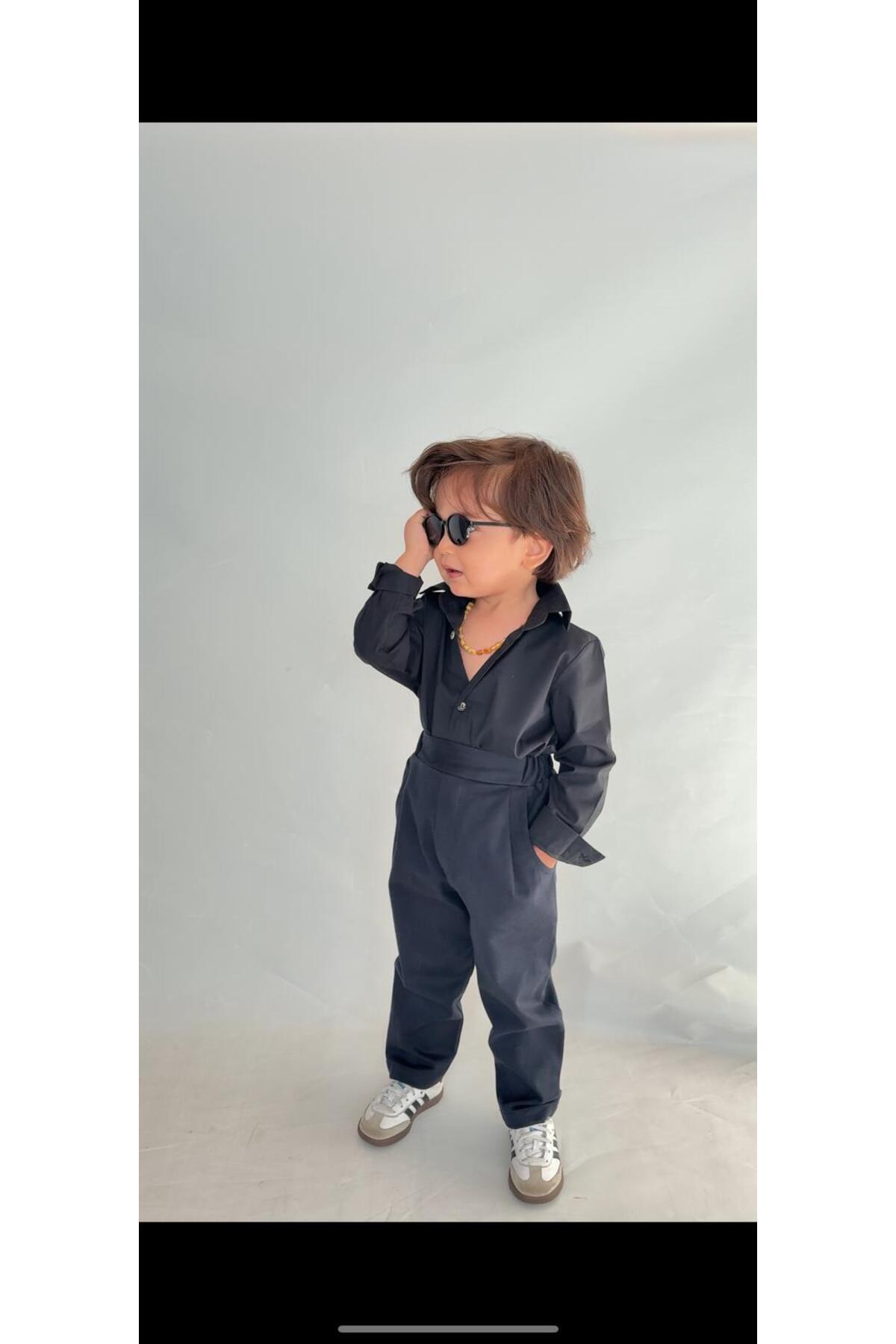 favorimkids Bebek Çocuk Krem Uzun Kollu Pantalon Gömlek Takım 1-5 yaş new1 fotoğrafı 2 (önizleme)
