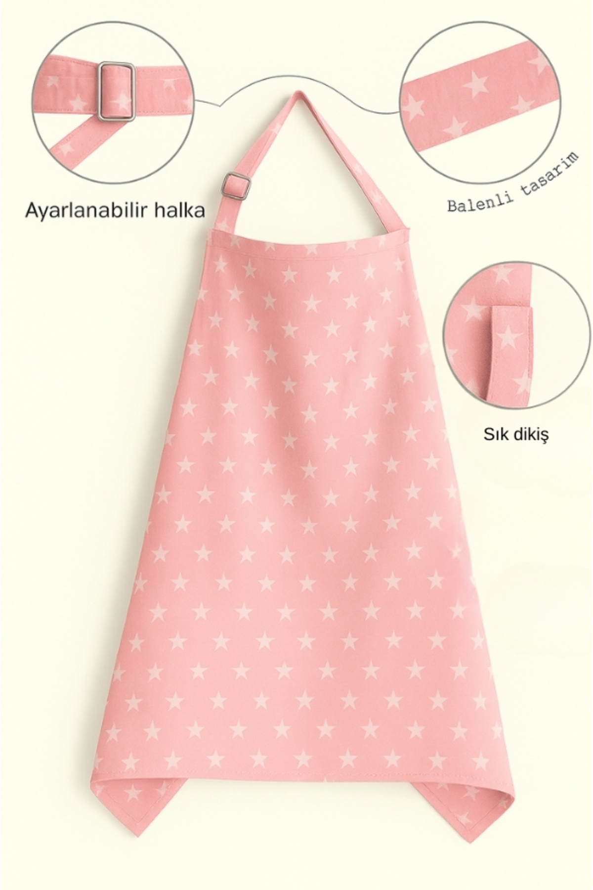 Lucky Day Emzirme Önlüğü, Çok Amaçlı Emzirme Örtüsü, Puset Örtüsü %100 Pamuk fotoğrafı 2 (önizleme)