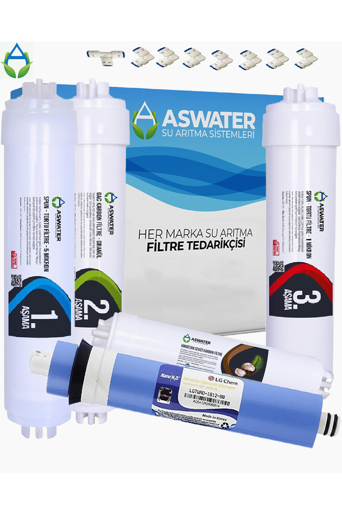 As Water Ihlas Aura Cebilon Uyumlu -plus-silver-platinum -filtre Aw Seti 5 Aşamalı