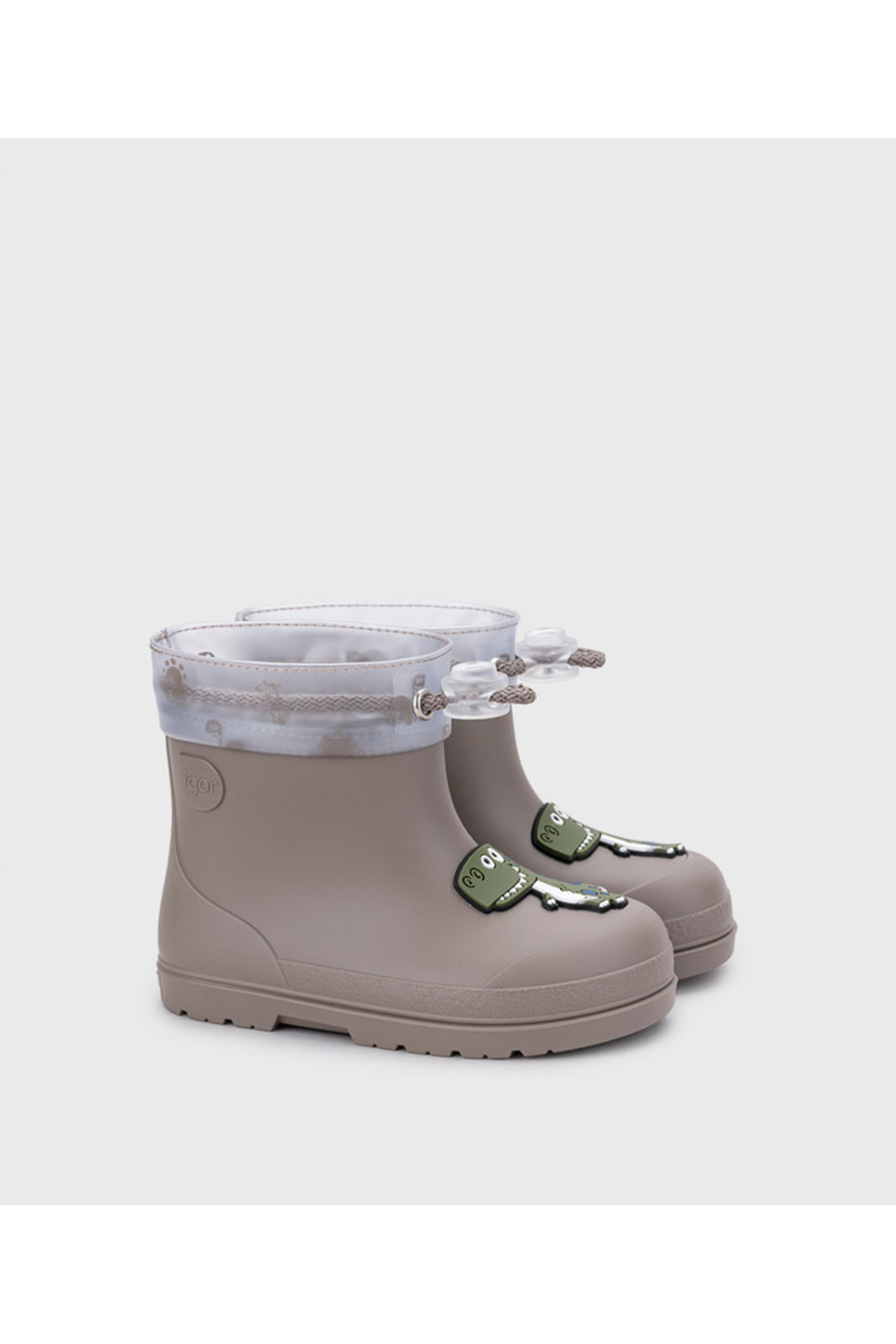 IGOR W10323-050 Mendi Dino Çocuk Yağmur Botu Kahverengi/Tupe