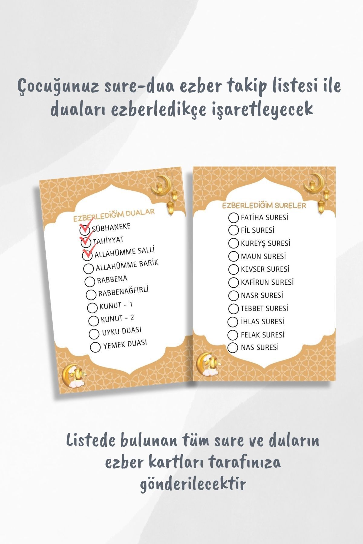 Metranya Dua Sure Ezberleme Kartlarım Çocuklar İçin Sure Dua Ezber Kartları Ramazan Etkinliği Eğitici Kartlar fotoğrafı 3 (önizleme)