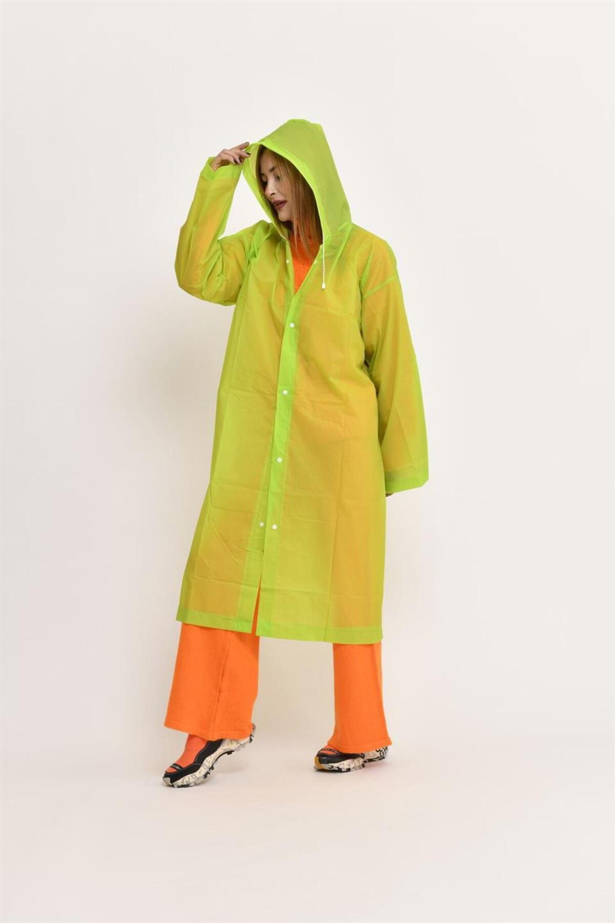 Park Moda HELP ME RENKLİ UNISEX YAĞMURLUK görsel 2