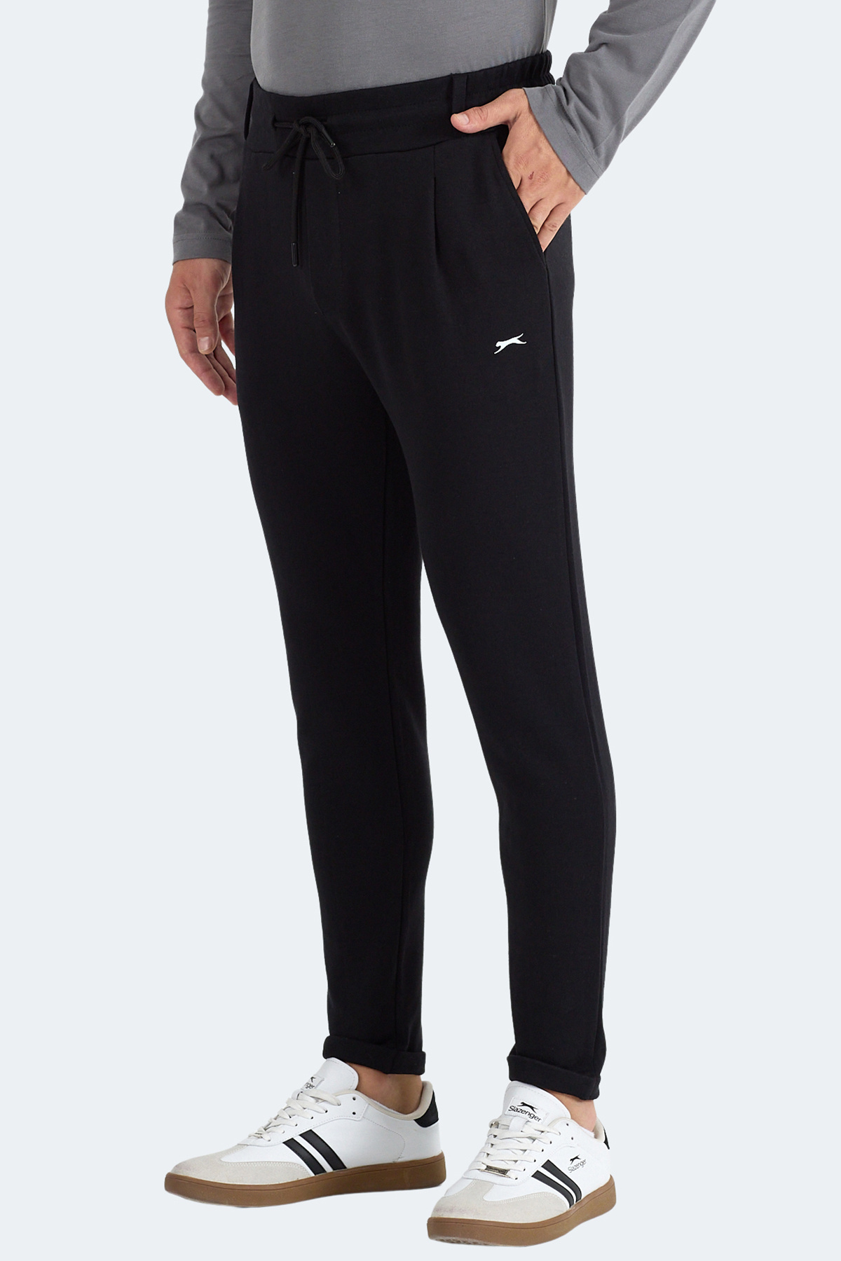 اسلازنگر شلوار ورزشی مردانه مشکی فلورا