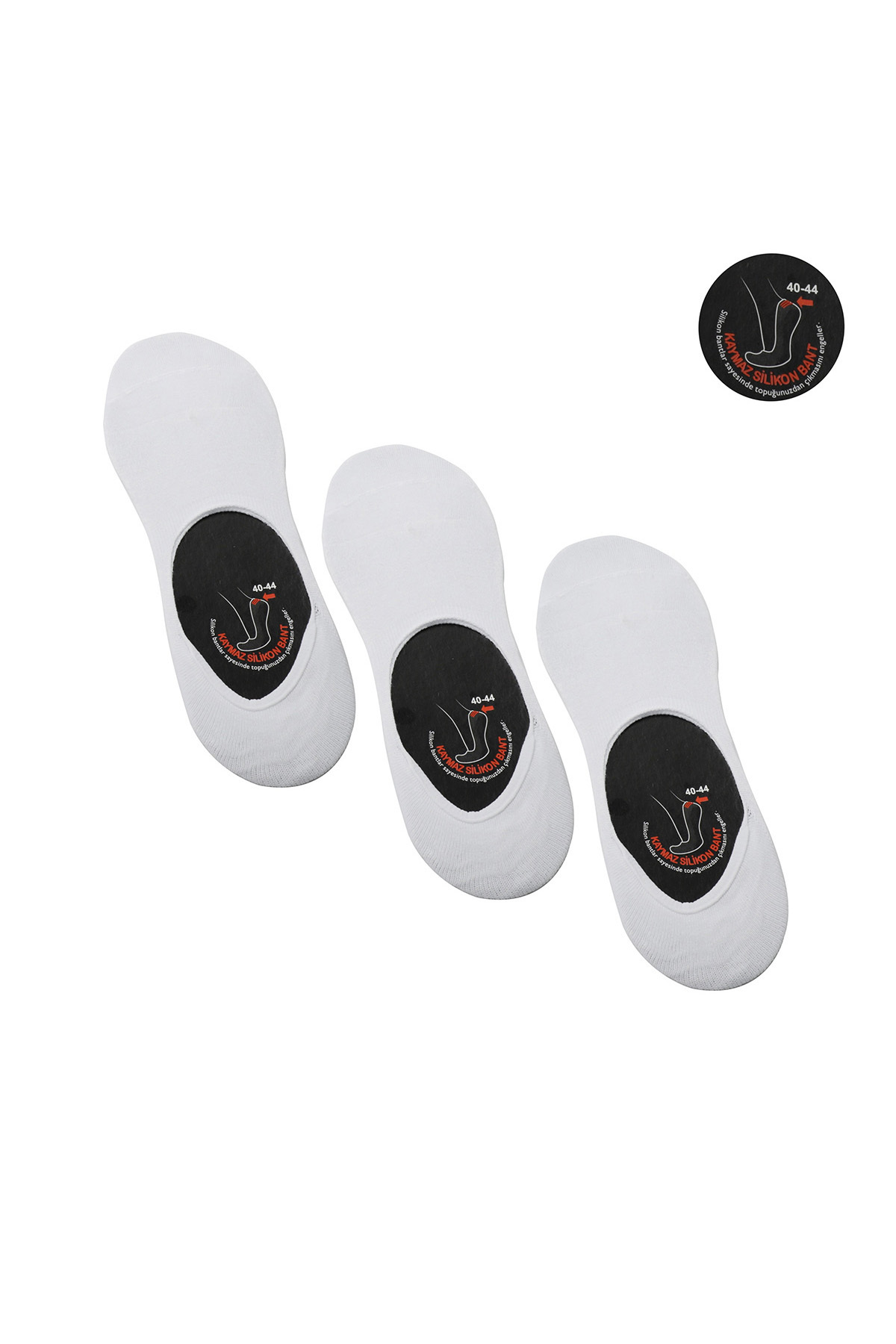 اسلازنگر جوراب‌های سفید بالرین مردانه JAIL بسته ۳ تایی