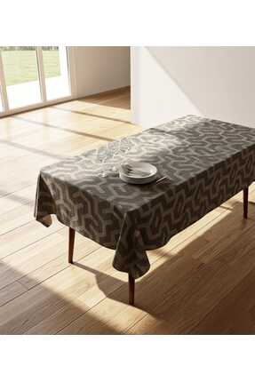 PİKKO HOME KAHVERENGİ JAKARLI GRİ KLASİK POLYESTER(LM)