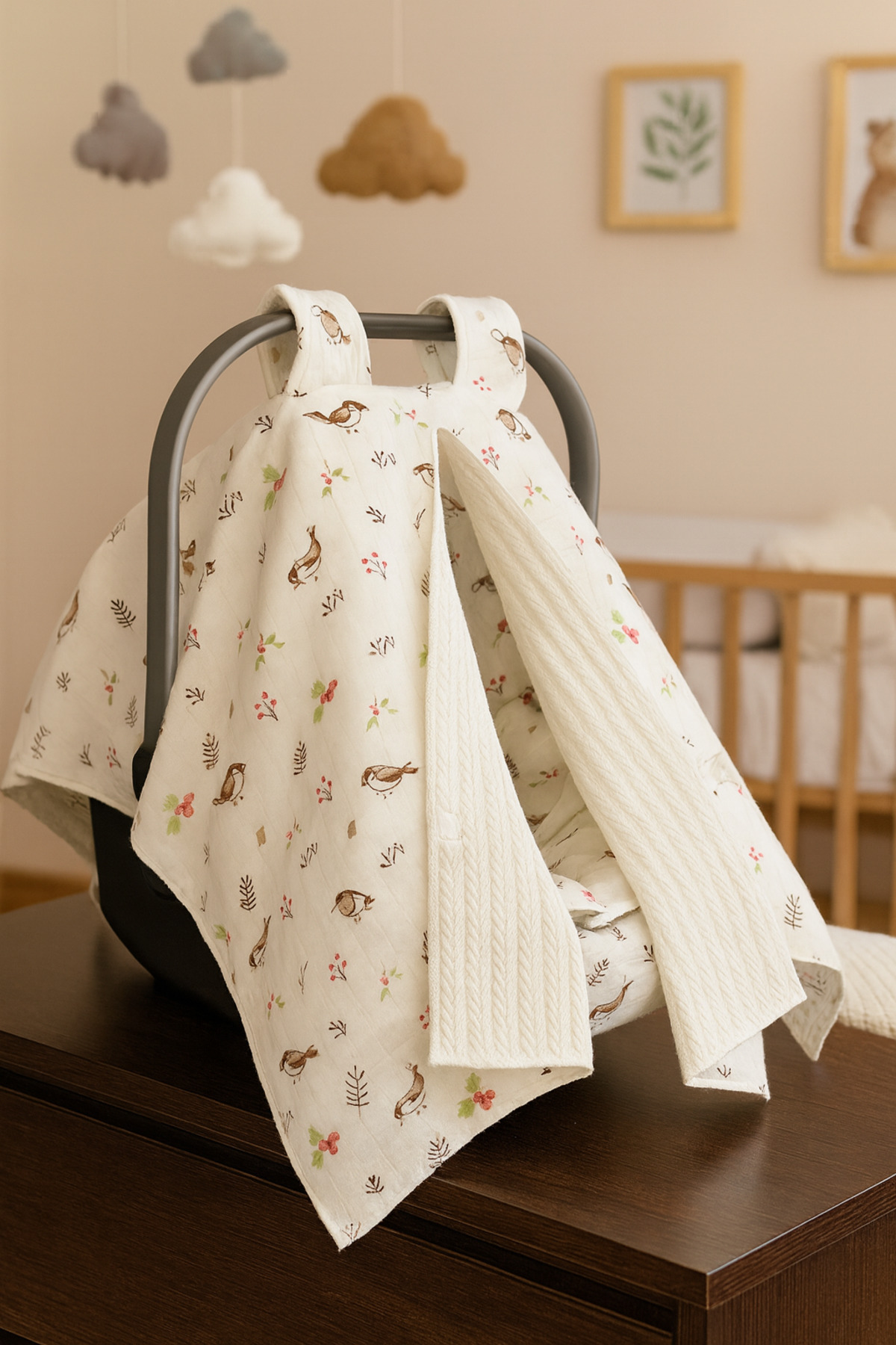 FG Store %100 Pamuk Çift Katlı Örgü Pike/Müslin Puset örtüsü, minderi ve kılıfı fotoğrafı 2 (önizleme)