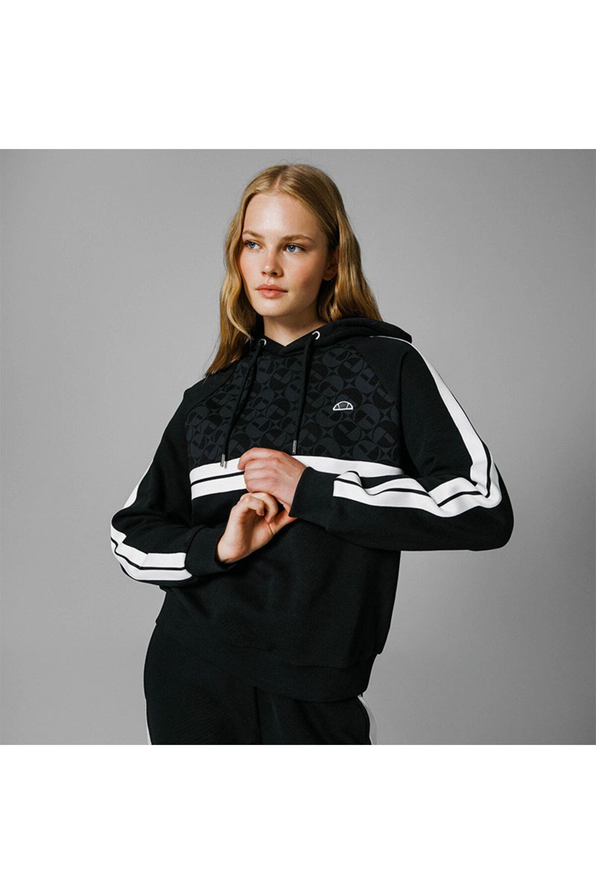 Ellesse Kapüşonlu Kadın Sweat EF164-BK görsel 3