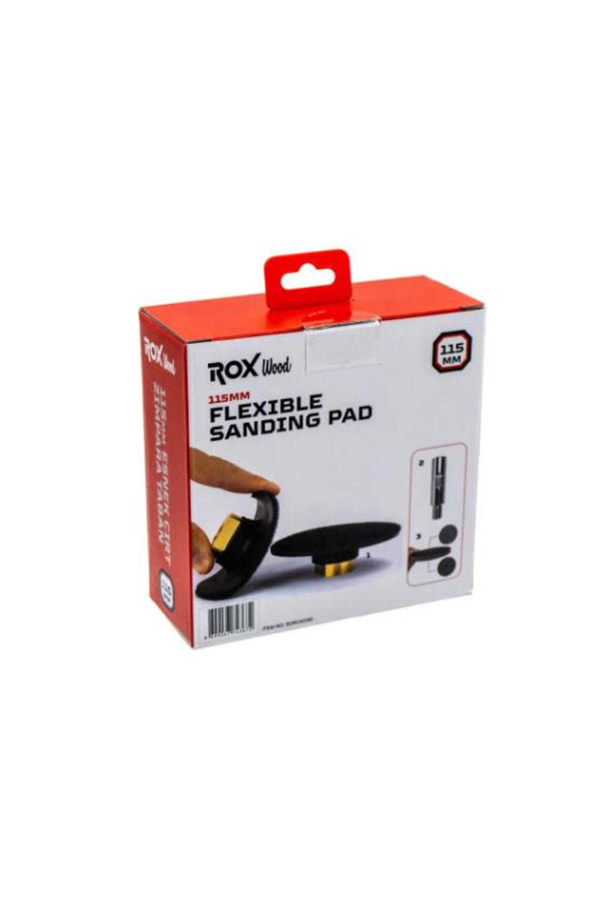 Rox Wood 0181 Esnek Cırt Zımpara Taban Seti 115 mm (3 Parça