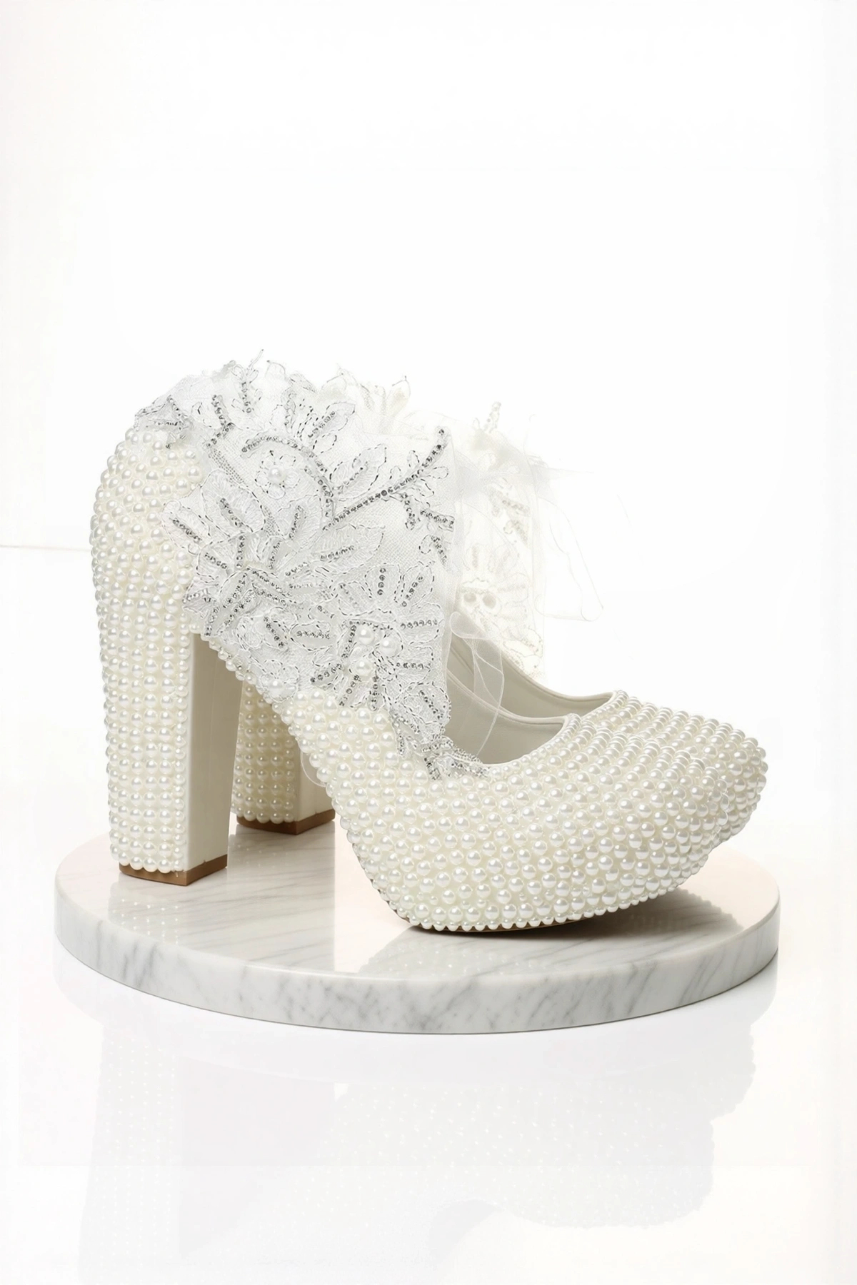 Kadın Moda Şık Ayakkabı Topuklu Zarif Tasarım Düğün Nişan Gece Abiye Ayakkabı