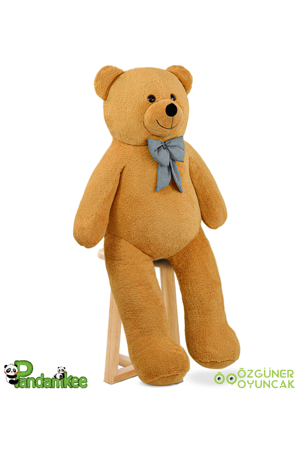 Pandamkee Dev Büyük Peluş Ayıcık 170 cm Hediyelik Ayı (%100 YERLİ) Kahverengi fotoğrafı 5 (önizleme)