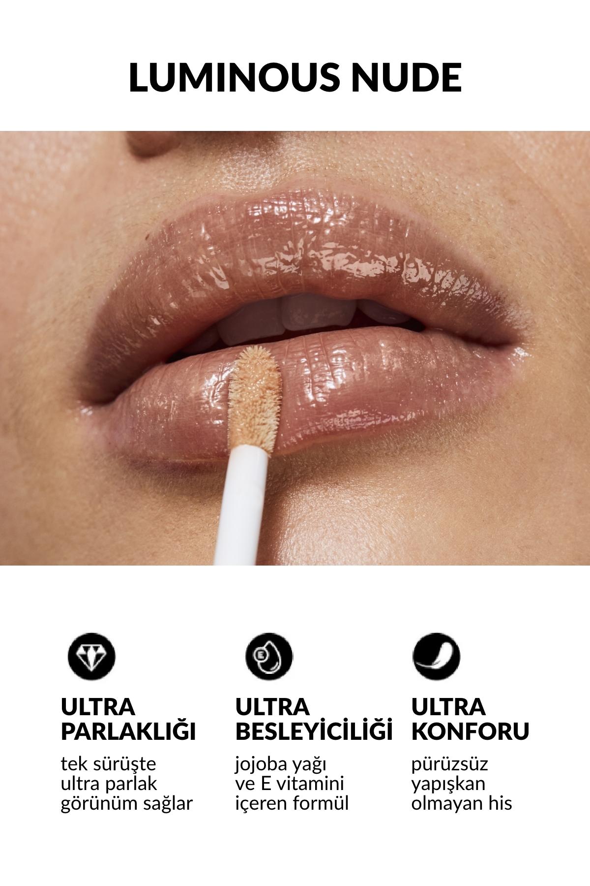 برق لب اولترا کالر - Luminous Nude — بژ RUJ0089 — تصویر 2 از 4