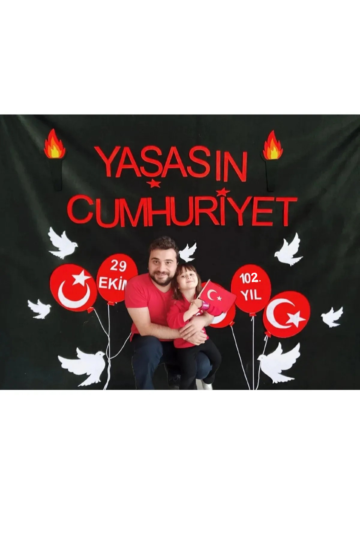 Aydede Oyunevi 29 Ekim Cumhuriyet Bayramı Panosu Keçeden