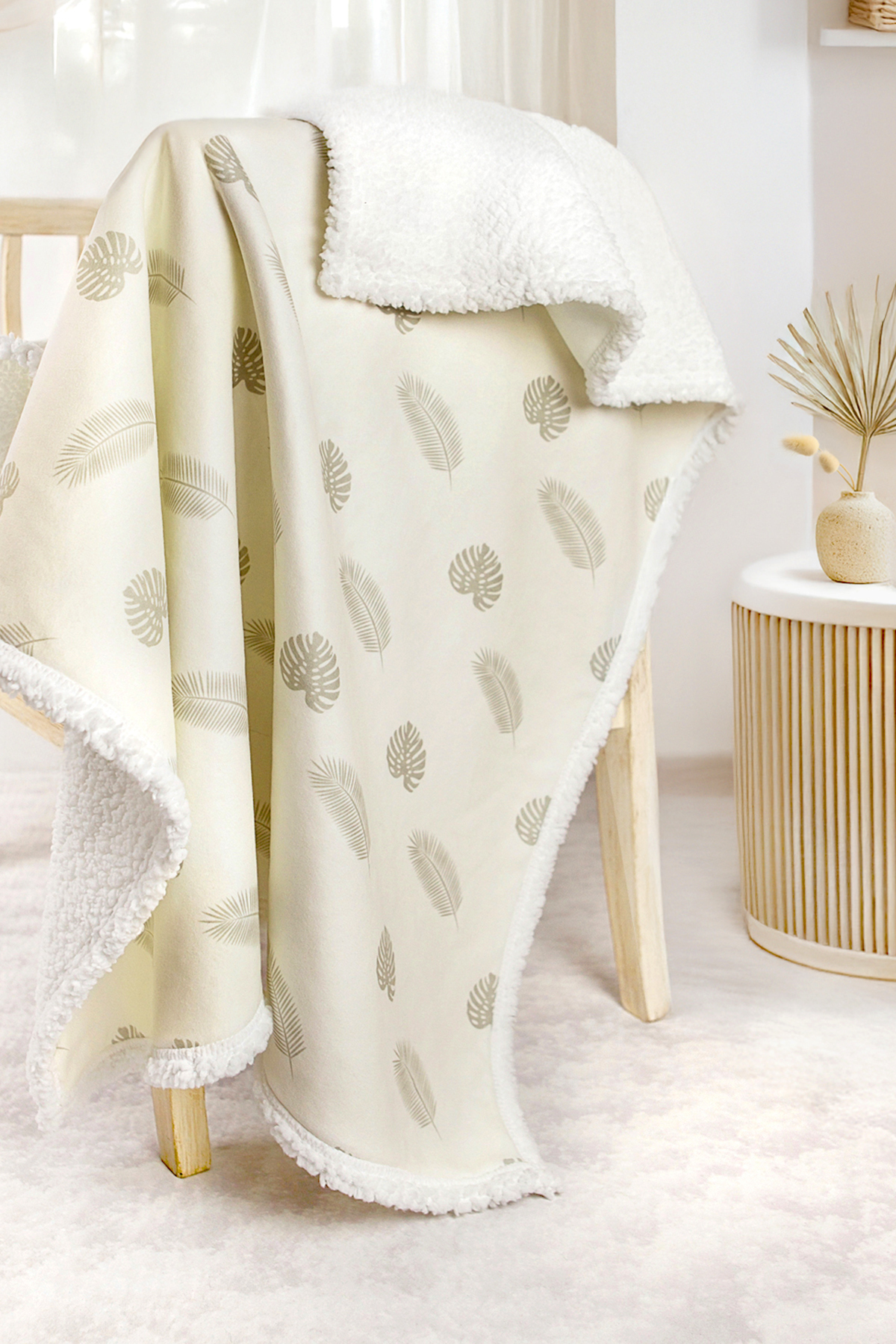 HAMUR Fluffy Bebek Battaniyesi 80x100 Cm Melis Kundak Puset Çift Taraflı Koyun Tüyü Battaniye 100x80 fotoğrafı 6 (önizleme)