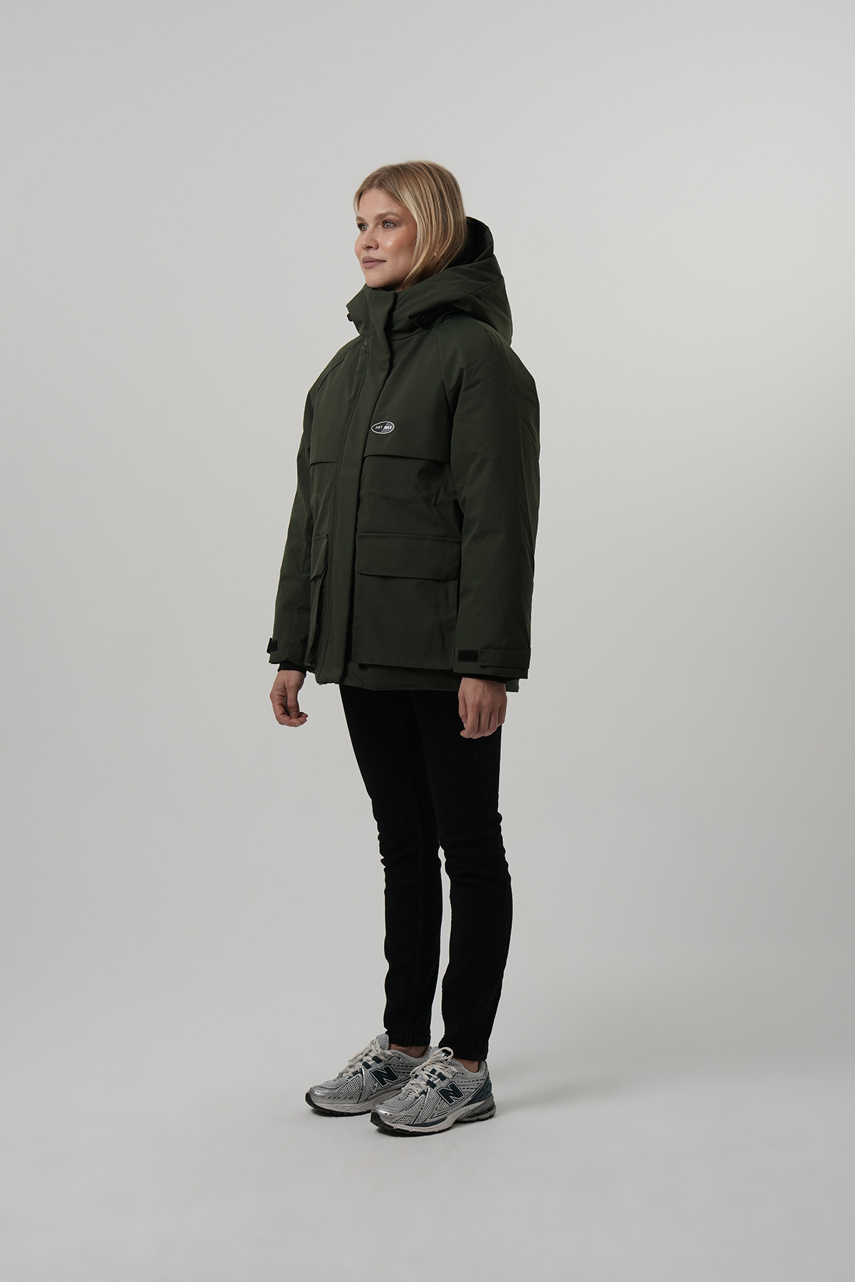 PIQUE  Kadin Mont Kapüşonlu Su itici Rüzgar Geçirmez Kadın Kaban - Görsel 7