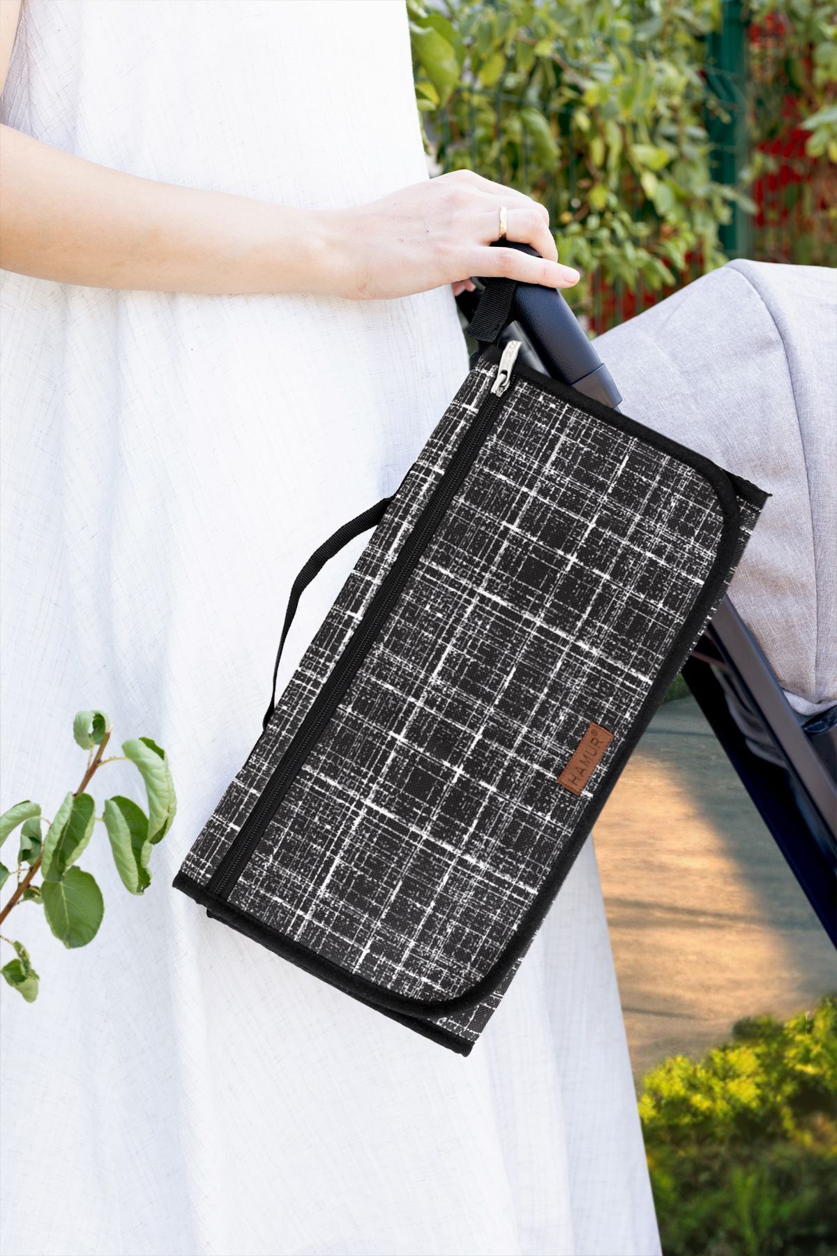 HAMUR Bebek Alt Açma Bakım Çantası Organizerli Anne Bebek Yenidoğan Değiştirme Minderi Bb-506 fotoğrafı 3 (önizleme)