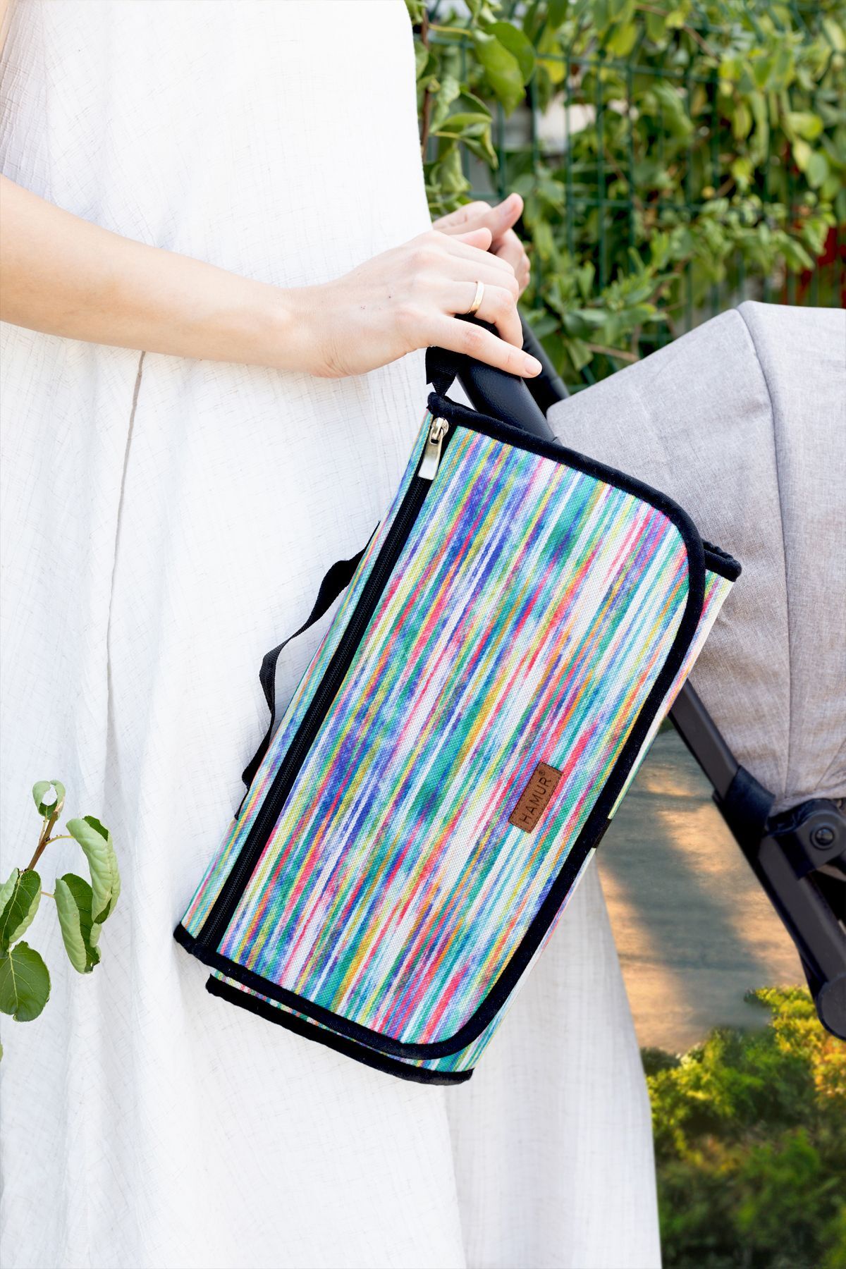 HAMUR Bebek Alt Açma Bakım Çantası Organizerli Anne Bebek Yenidoğan Değiştirme Minderi Bb-504 fotoğrafı 6 (önizleme)