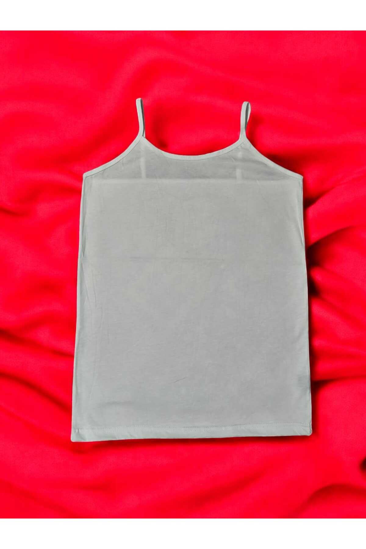 ESTA STORE  süprem penye 1 adet ip askılı atlet pamuklu esnek değildir askıları kendi kumaşından dikilmiştir - Görsel 5