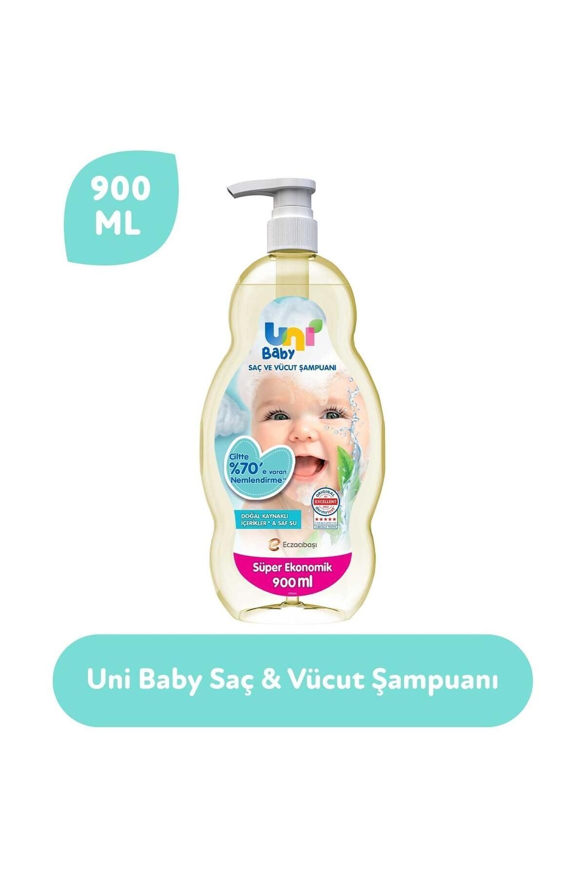 Uni Baby Saç ve Vücut Şampuanı 900 ml x6 Adet fotoğrafı 3 (önizleme)
