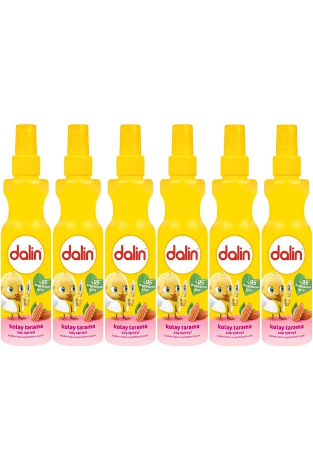 Dalin Kolay Saç Tarama Spreyi 200ML Badem Özlü (6 Lı Set) fotoğrafı 2 (önizleme)