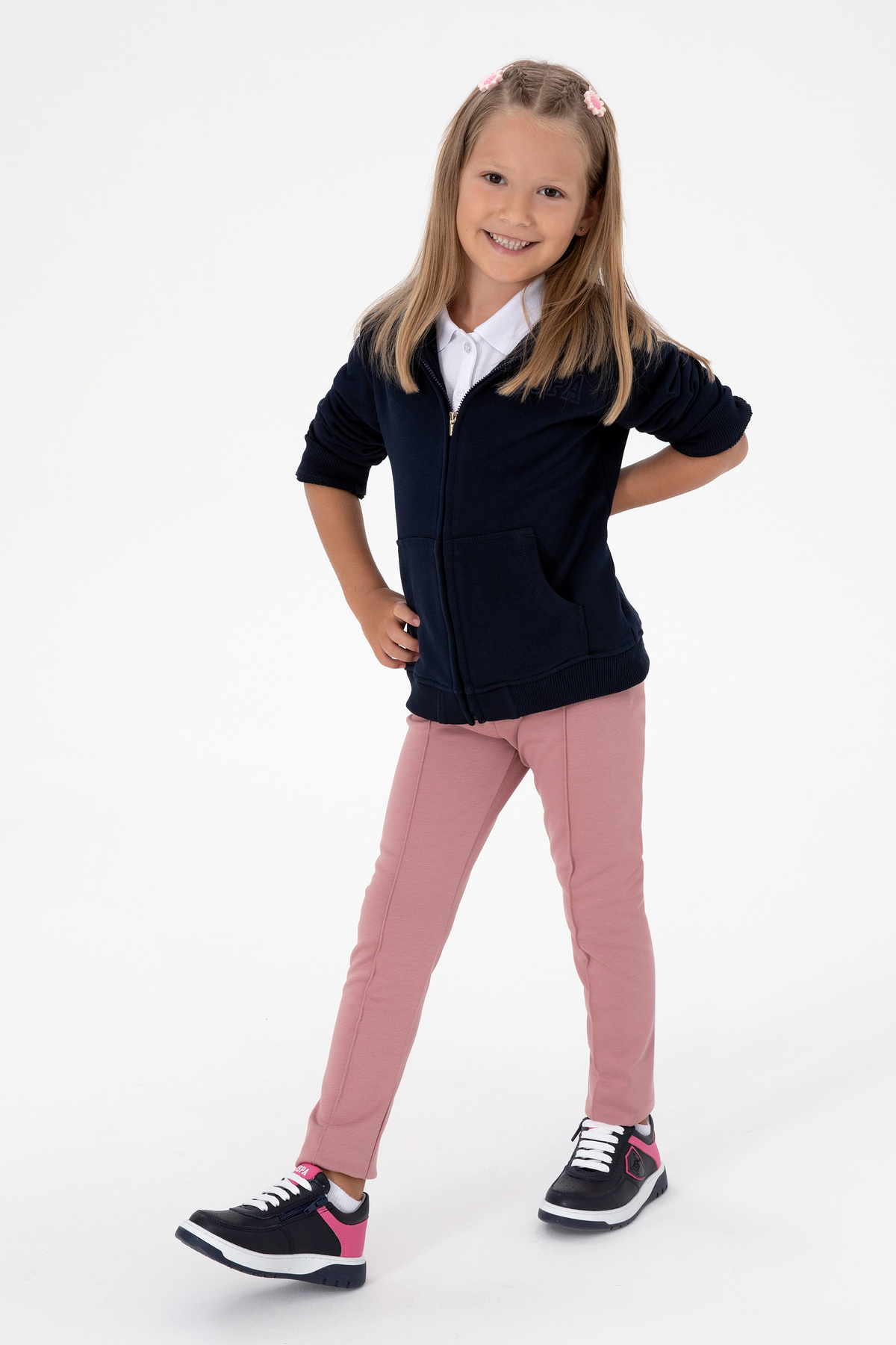 یو اس پولو جوراب شلواری دخترانه ارکیده طرح اینترلاک 50316891-VR221 یو اس پولو جوراب شلواری دخترانه ارکیده طرح اینترلاک 50316891-VR221