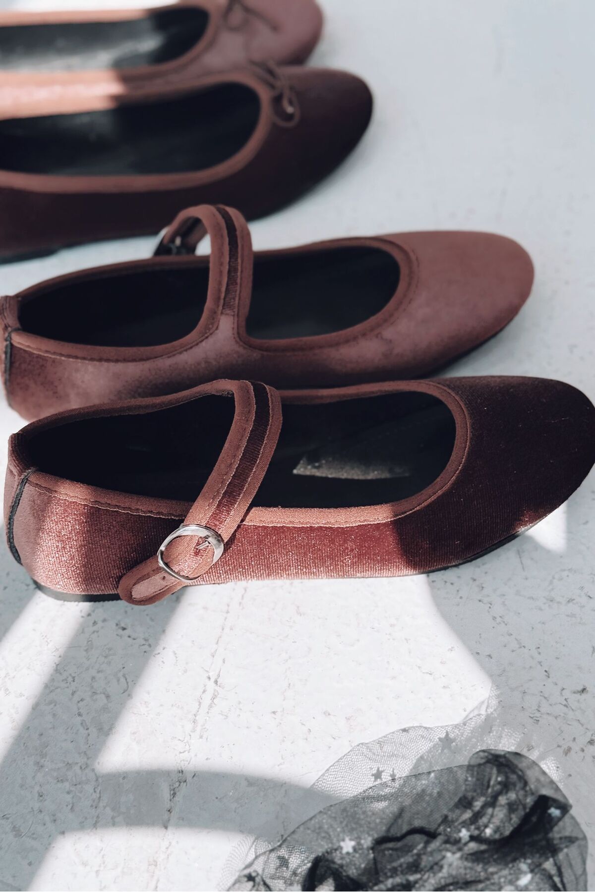 I Love Shoes Vosinta Kadife Mary Jane Babet Acıkahve görsel 4