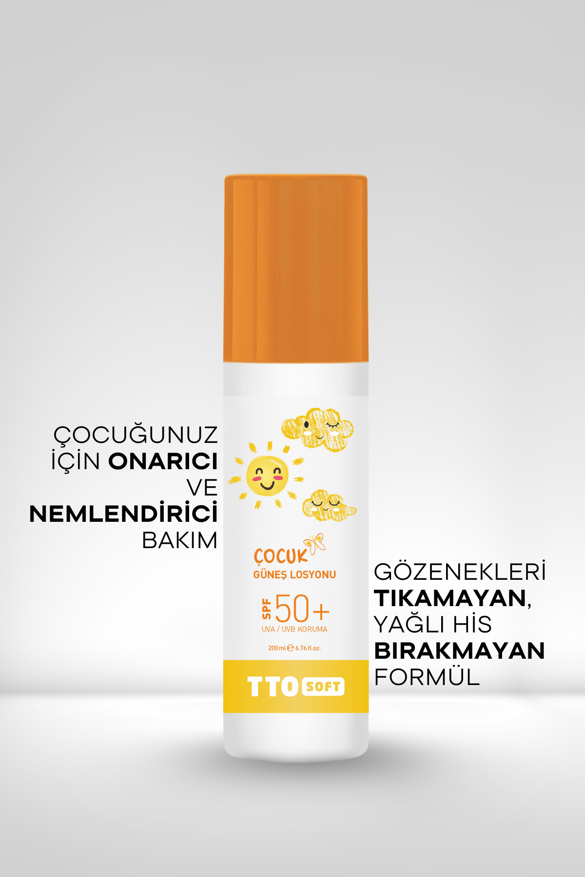 TTO Soft Çocuk Güneş Losyonu 200 ML fotoğrafı 4 (önizleme)