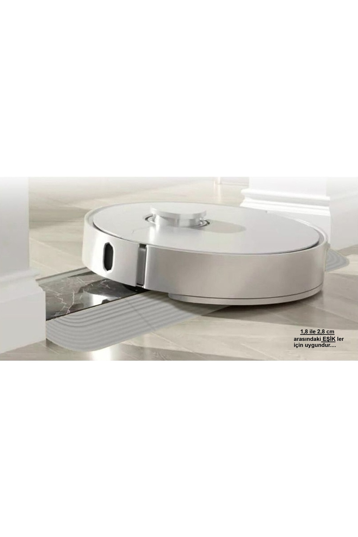 3YK.3d 1,8 cm X 85cm (( GRİ )) Tüm Robot Süpürge, Tekerlekli sandalye'ler için KAPI EŞİK RAMPASI….