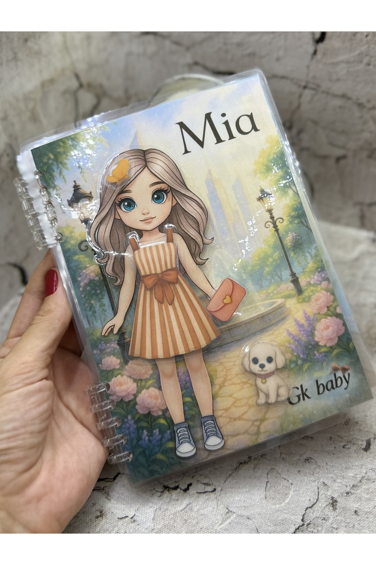 bu bir test markasıdır Mia Cırt Cırtlı Giydirme Kitabı | Çocuklar için Gardırop Oyunu | GK_baby