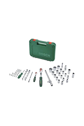 Bosch 1600A02Z9G 1/4'' Ve 1/2'' Cırcırlı Somun Sıkma Seti 56 Parça