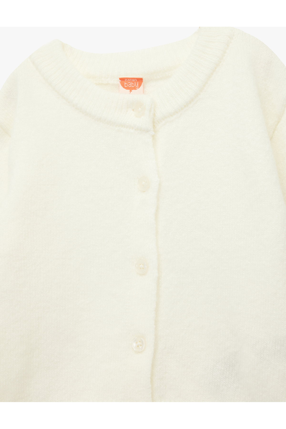 Koton Uzun Kollu Düğme Detaylı Bisiklet Yaka Basic Triko Hırka fotoğrafı 3 (önizleme)