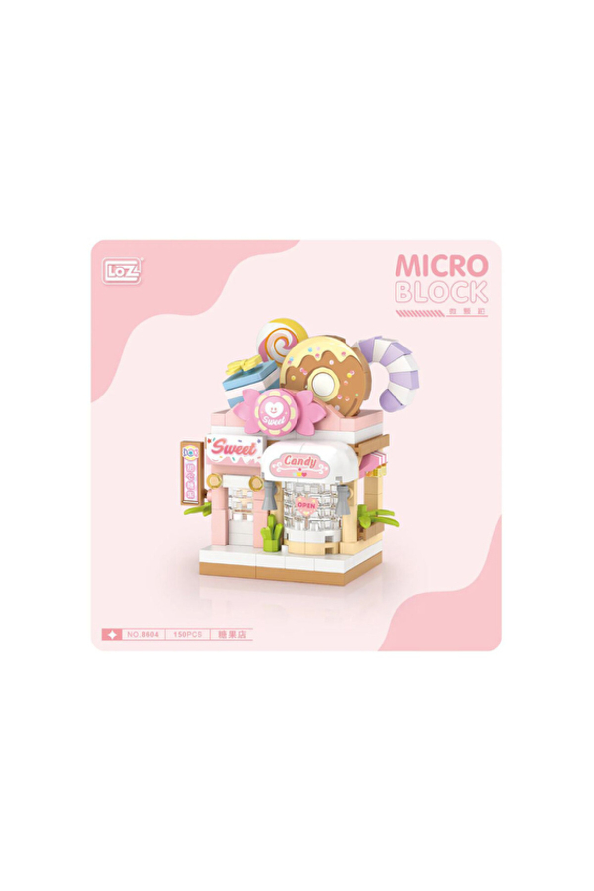 KUT FLY 3 ADET LOZ Mikro Block Şekerleme Dükkanı 150 Parça LZ-8604