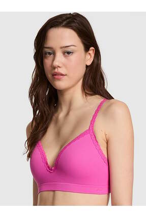 PİNK Seamless Ribanalı Balensiz Push-Up Sütyen