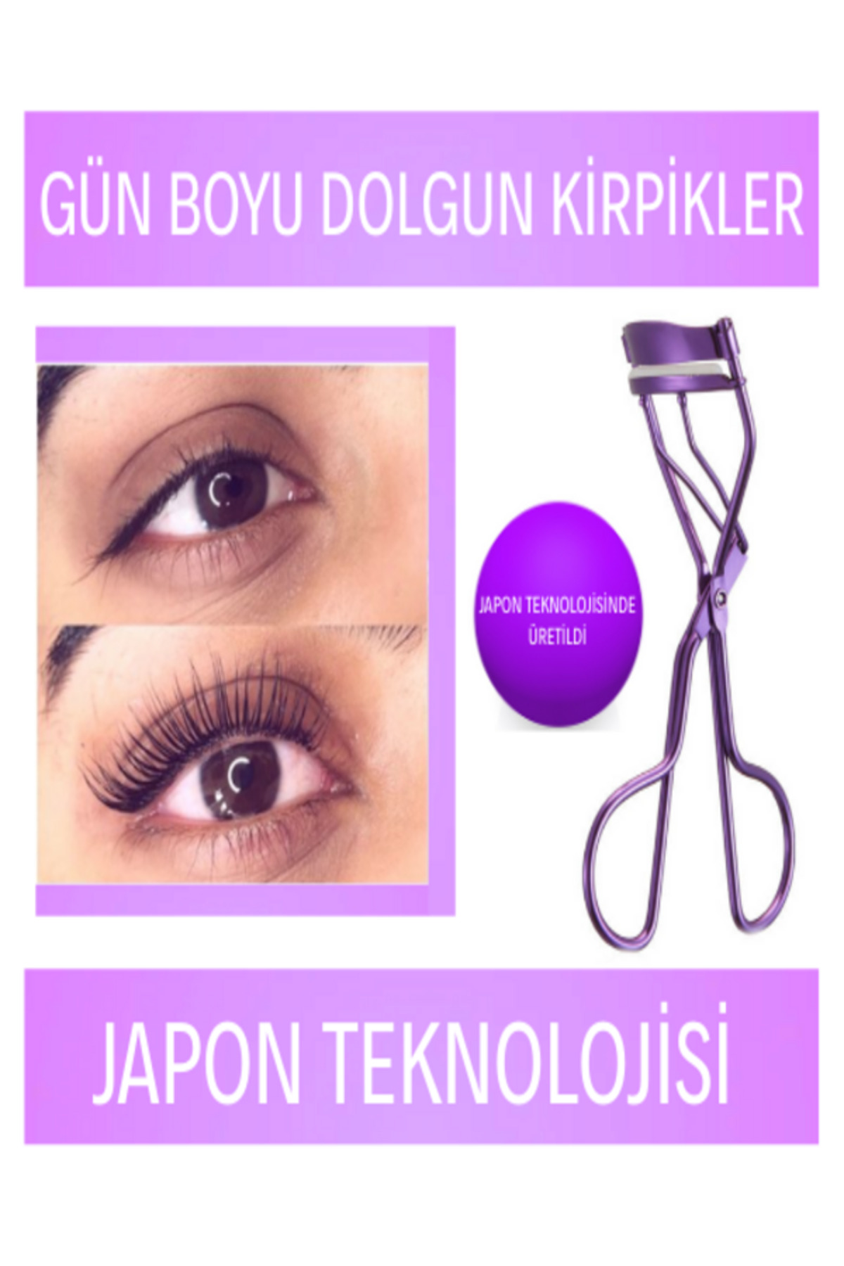 Kirpik Kıvırıcı Kirpik Makası Pro Eyelash Curler Makyaj Maskara Rimel Eyeliner Uyumlu Kirpik Kıvırma Makası — بنفش morkirpikkıvırıcı — تصویر 3 از 6